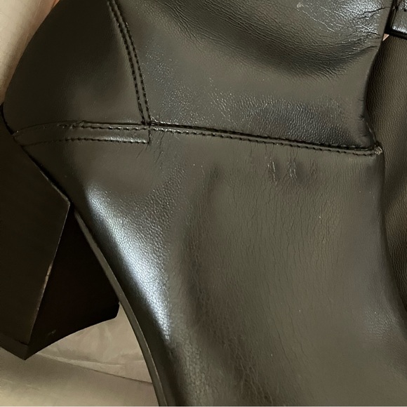 Franco Sarto Black Faux Leather Knee-high Boots; Size 8 M - Picture 14 of 14